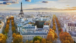 Paris France Aerial view